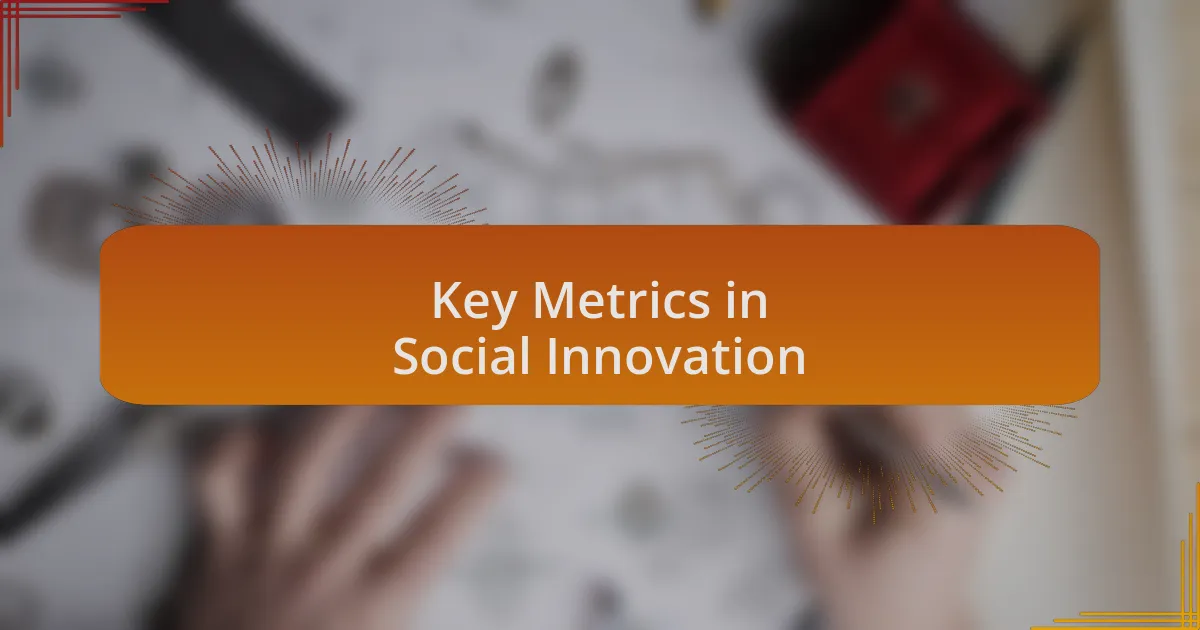 Key Metrics in Social Innovation